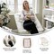 Emma and Oliver Aisling Oversized Folding Saucer Chair for Dorm, Bedroom